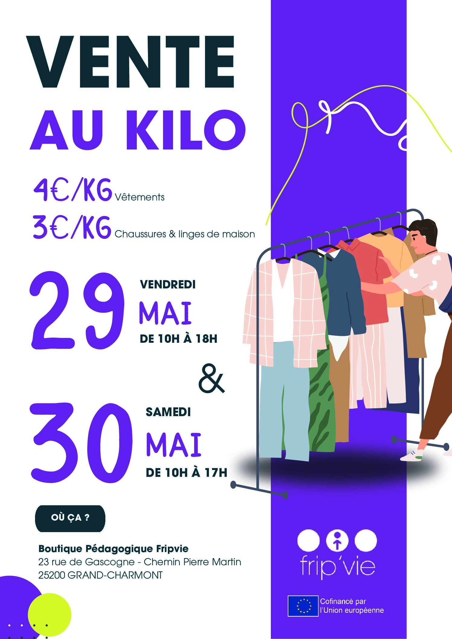 Affiche vente au kilo
