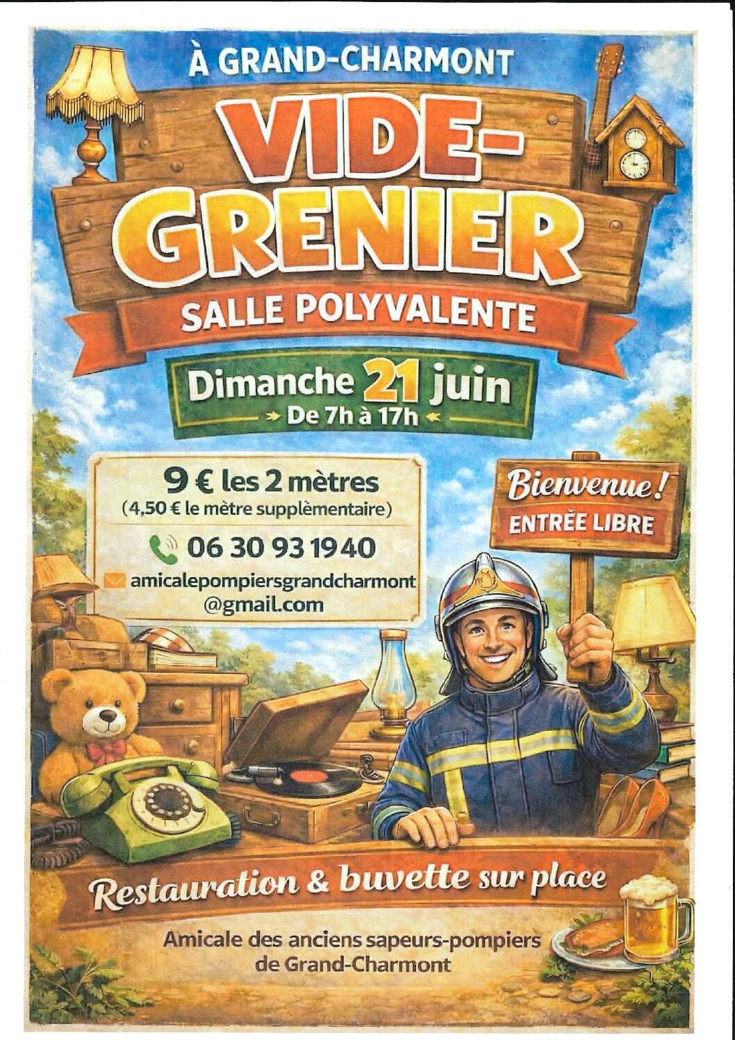 VIDE GRENIER ANCIENS SAPEURS POMPIERS